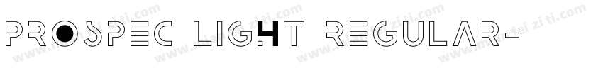 Prospec Light Regular字体转换